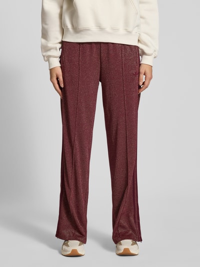 adidas Originals Spodnie dresowe z elastycznym ściągaczem Bordowy 4