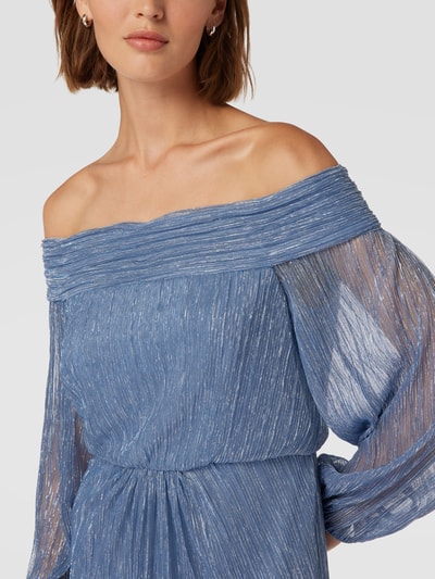 Adrianna Papell Abendkleid im Off-Shoulder-Design Rauchblau 3