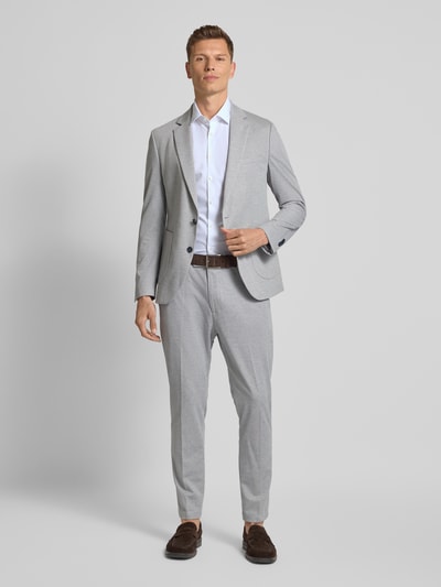 Jake*s Slim Fit Kurzarmhemd in kurzärmeligem Design Weiss 1
