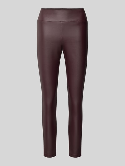 Soyaconcept Leggings mit elastischem Bund Modell 'Pam' Bordeaux 2