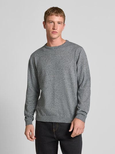 Jack & Jones Longsleeve mit Rundhalsausschnitt Hellgrau Melange 4