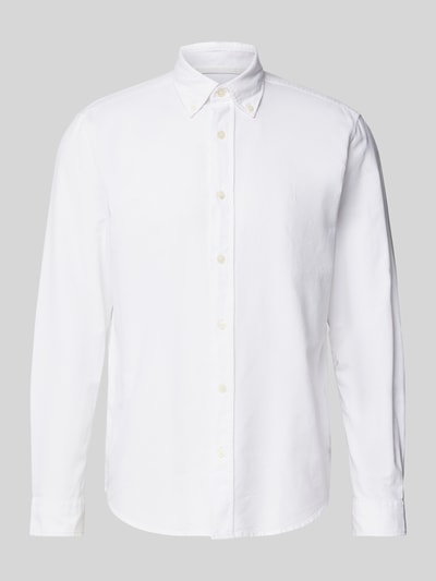 Marc O'Polo Regular Fit Oxfordhemd aus Bio-Baumwolle mit Button-Down-Kragen Weiss 2