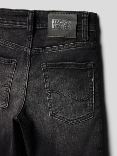 Jack & Jones Korte regular fit jeans in 5-pocketmodel, model 'Rick' Zwart - 2