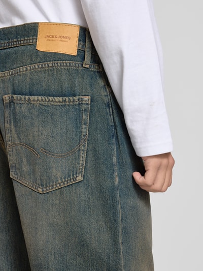 Jack & Jones Korte jeans met 5-pocketmodel, model 'RON' Donkerblauw - 3