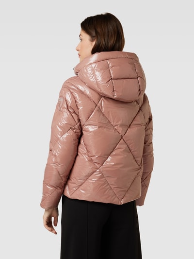 Blauer Usa Steppjacke mit Stehkragen Rose 5