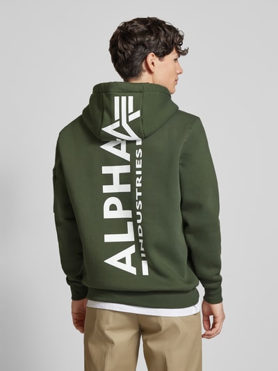 Alpha Industries Bluza z kapturem Oliwkowy 5