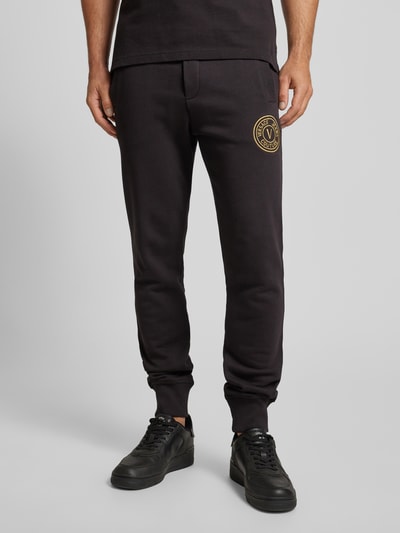 Versace Jeans Couture Sweatpants met labelstitching Zwart - 4