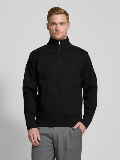 BOSS Sweatshirt mit Stehkragen Modell 'Sidney' Black 4