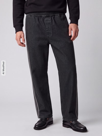 adidas Sportswear Regular Fit Jeans aus reiner Baumwolle  Black 4