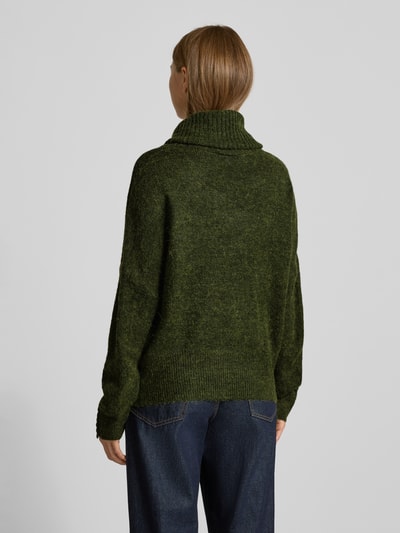 ICHI Regular Fit Strickpullover mit Alpaka-Anteil Modell 'IHKAMARA' Khaki 5