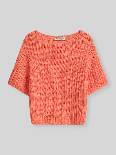 Marc O'Polo Relaxed Fit Pullover aus Baumwoll-Mix Orange 2