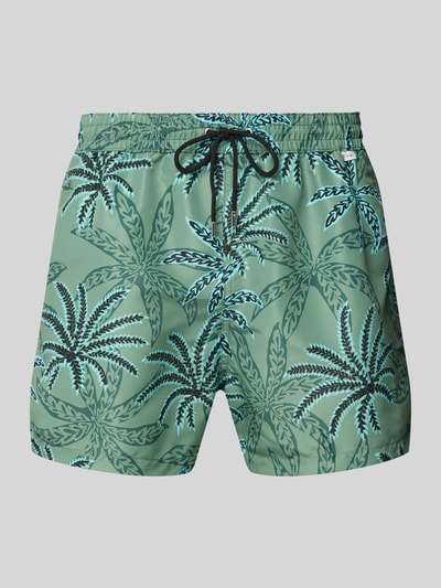 PAUL SMITH Badehose mit Label-Detail Modell 'PALMS' Gruen 1
