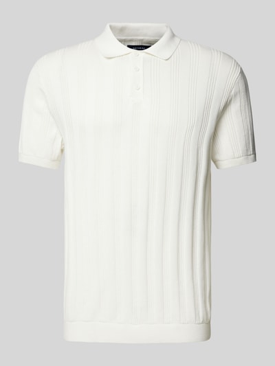 MCNEAL Poloshirt met ribboorden Offwhite - 2