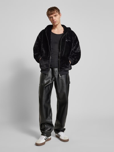 KARL KANI Sweatjacke mit Kapuze Black 1