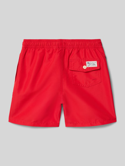 Polo Ralph Lauren Teens zwembroek met gestikt logo Rood - 3
