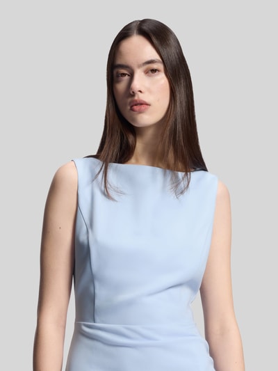 HUGO Slim Fit Freizeitkleid mit Raffungen Hellblau 3