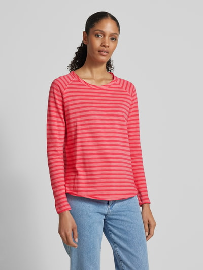 Smith and Soul Longsleeve mit geripptem U-Boot-Ausschnitt Pink 4