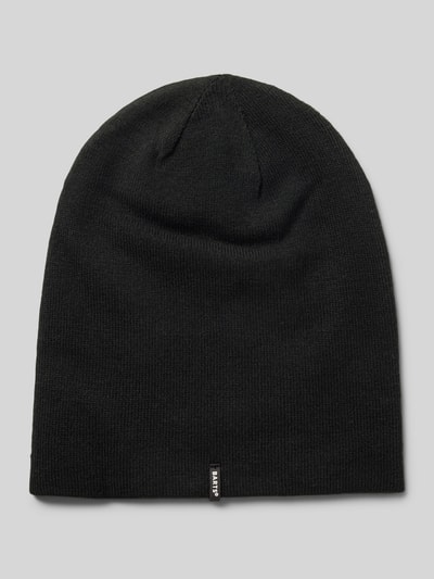 Barts Beanie met labeldetail, model 'ECLIPSE' Zwart - 1