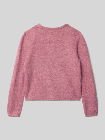 Mango Strickpullover mit Rundhalsausschnitt Modell 'agnes' Rosa 3
