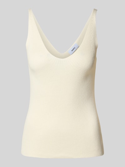 Moves Trägertop mit V-Ausschnitt Modell 'Madeline' Offwhite 2