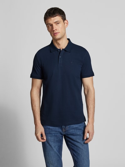 Tom Tailor Koszulka polo o kroju regular fit z czystej bawełny pika z wyhaftowanym logo Ciemnoniebieski 4