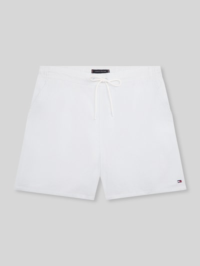 Tommy Hilfiger Regular Fit Badehose mit Label Stitching Hellblau 2