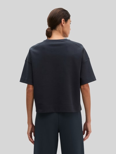 Marc O'Polo t-shirt o kroju loose fit z mieszanki bawełny Ciemnoniebieski 5