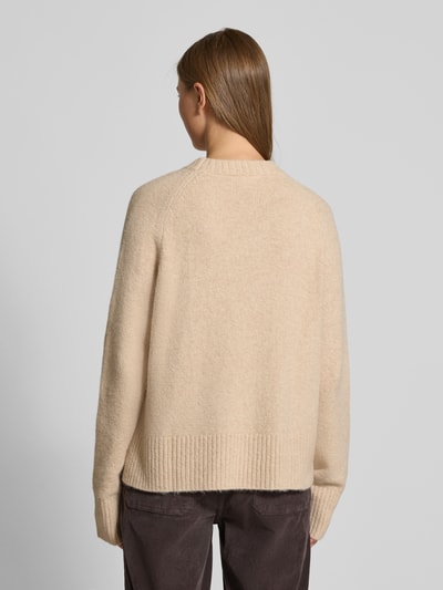 OPUS Gebreide pullover met ronde hals, model 'Passy' Beige - 5