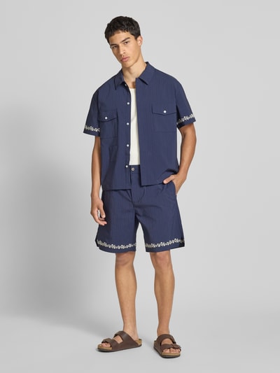 PROHIBITED Shorts mit elastischem Bund Marine 1