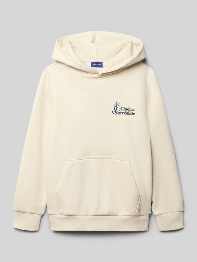 ONLY & SONS Regular Fit Hoodie aus Baumwoll-Mix Modell 'CERES' Ecru 1