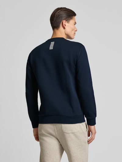 EA7 Emporio Armani Bluza z detalem z logo Ciemnoniebieski 5