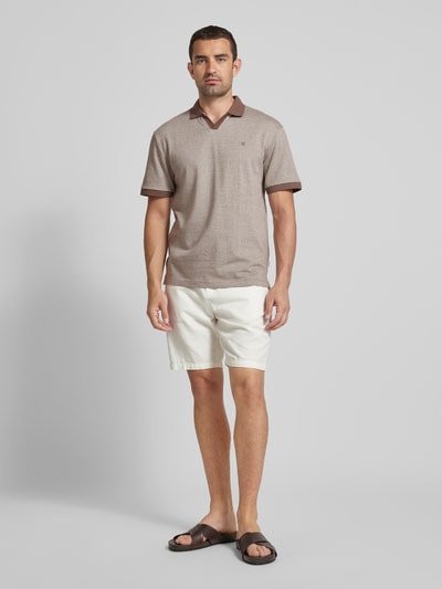 Jack & Jones Premium Poloshirt mit Label-Stitching Modell 'WILLAS' Taupe 1