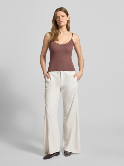 GUESS Jeans Wide Leg Jeans mit Tunnelzug Weiss 1