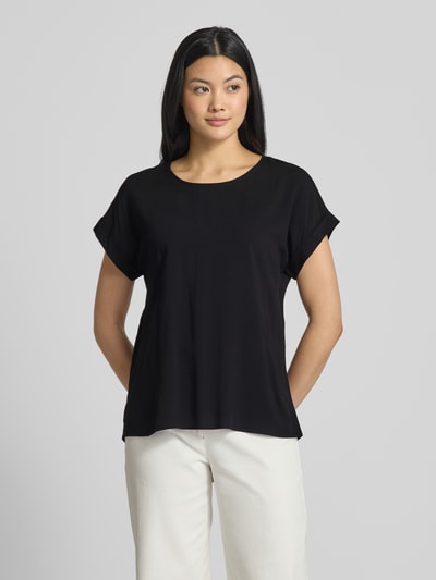 Christian Berg Woman Blusenshirt aus Viskose mit Rundhalsausschnitt Black 4