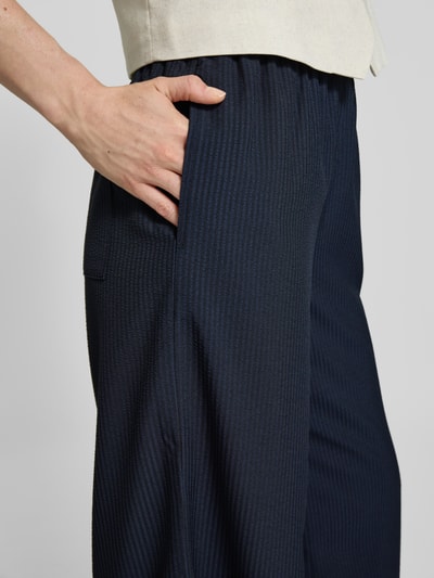 Christian Berg Woman Stoffhose mit elastischem Bund Dunkelblau 3