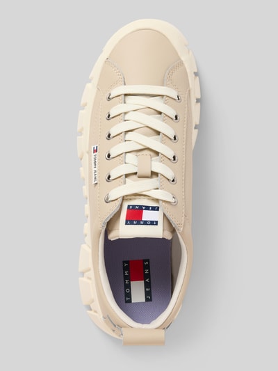 Tommy Jeans Low-top sneakers van leermix Zand - 3