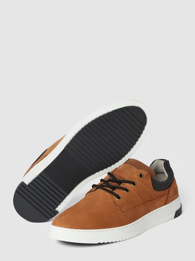 BULLBOXER Veterschoenen met labeldetails Cognac - 4