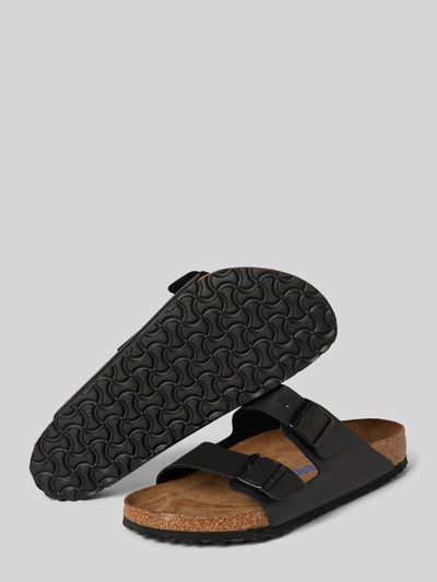 Birkenstock Slides mit Dornschließe Modell 'Arizona' Black 4