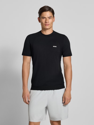 BOSS Green Regular Fit T-Shirt aus Baumwoll-Mix Modell 'MOMENTUM' Black 4