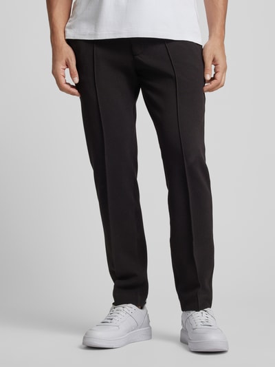 ARMANI EXCHANGE Slim fit pantalon met vaste persplooien Zwart - 4