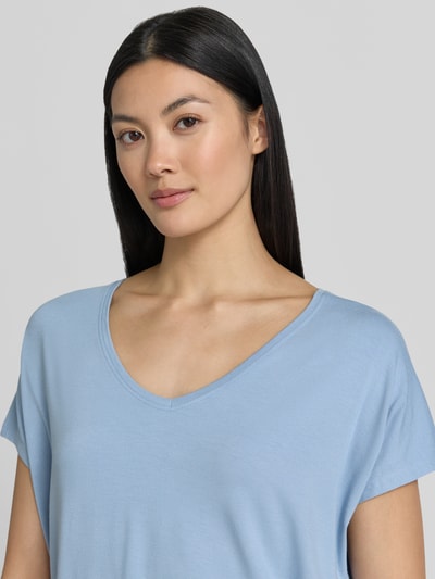 s.Oliver RED LABEL Relaxed Fit T-Shirt aus Viskose-Mix Hellblau 3