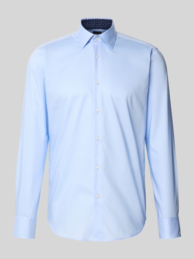 BOSS Regular Fit Businesshemd aus reiner Baumwolle Bleu 2