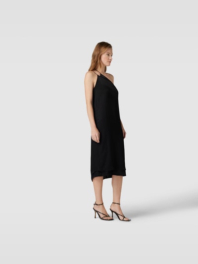 Filippa K Midikleid aus reiner Viskose Black 1