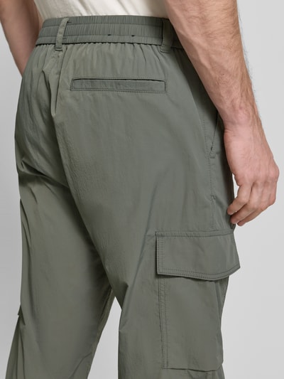 BOSS Orange Relaxed Fit Cargohose mit Tunnelzug Modell 'STRACKY' Khaki 3