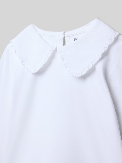 Polo Ralph Lauren Kids Bluzka z długim rękawem o kroju regular fit z czystej bawełny model ‘Knit’ Biały 2