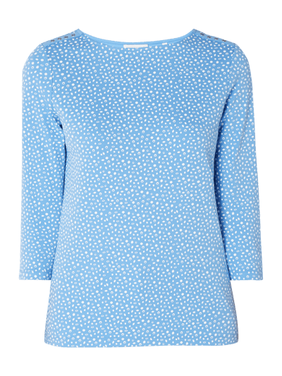 Christian Berg Woman Shirt mit Allover-Muster Blau 2