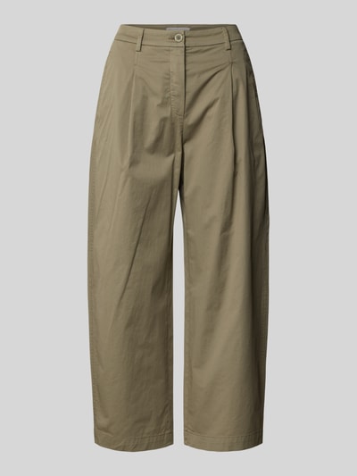 Produktfoto, Barrel Fit Hose mit Eingrifftaschen Modell 'LISAN' von Raffaello Rossi, beige, Baumwoll-Elasthan-Mix, Damen Hose, glatte Textur.