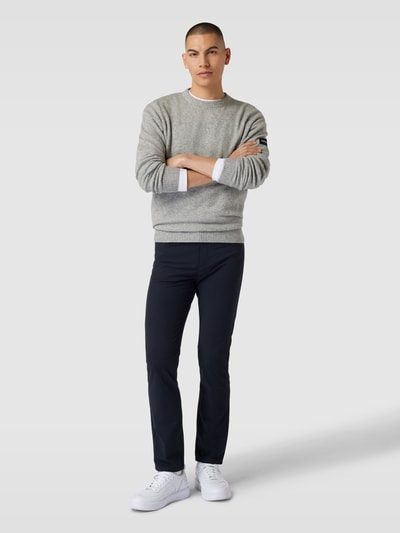 BOSS Stoffen broek in 5-pocketmodel, model 'Delaware' Marineblauw - 1