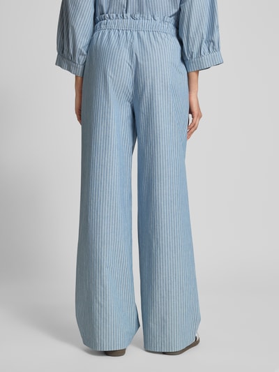 JAKE*S STUDIO WOMAN Wide Leg Stoffhose mit Tunnelzug Jeansblau 5