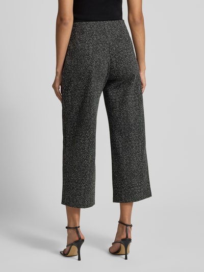 s.Oliver BLACK LABEL Regular fit culotte van viscosemix Zwart - 5